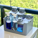 Kit Lavanderia Organizada Flow Chumbo 7 Peças