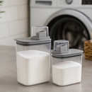 Kit Lavanderia Organizada Flow Chumbo 7 Peças