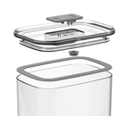 Pote Hermético Retangular Duo Lock 650ml