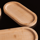 Bandeja Oval de Bambu Nature 28cm
