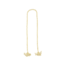 Colar Decorativo de Madeira Bege 151cm