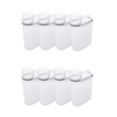 Kit 8 Potes Herméticos com Copo Medidor 2,5 Litros
