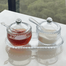 Kit Meleira e Açucareiro de Cristal Pearl 2 Peças