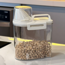 Kit 4 Potes Hermético com Copo Medidor 1,5 Litros
